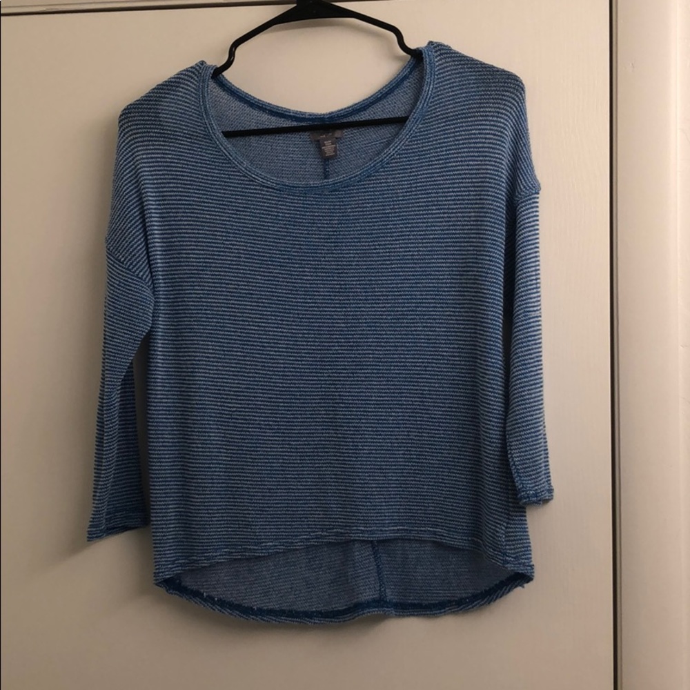 White and blue shirt